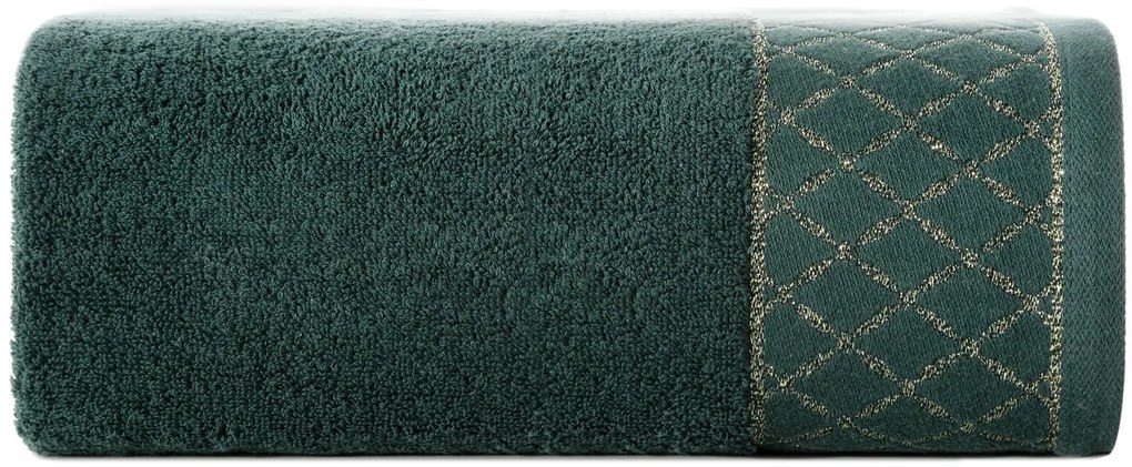 BAVLNENÝ UTERÁK LAYLA 30X50 CM TMAVOZELENÁ