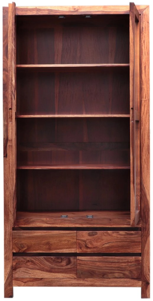 furniture-nabytek.cz - Vitrína do obývačky z masívu palisander 100x200x45