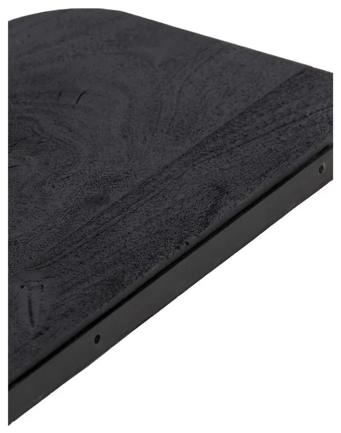 Čierna polica z mangového dreva 50 cm Tarontu – Light & Living