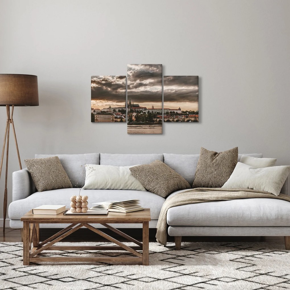 Obraz Pražského hradu za šera (90x60 cm)