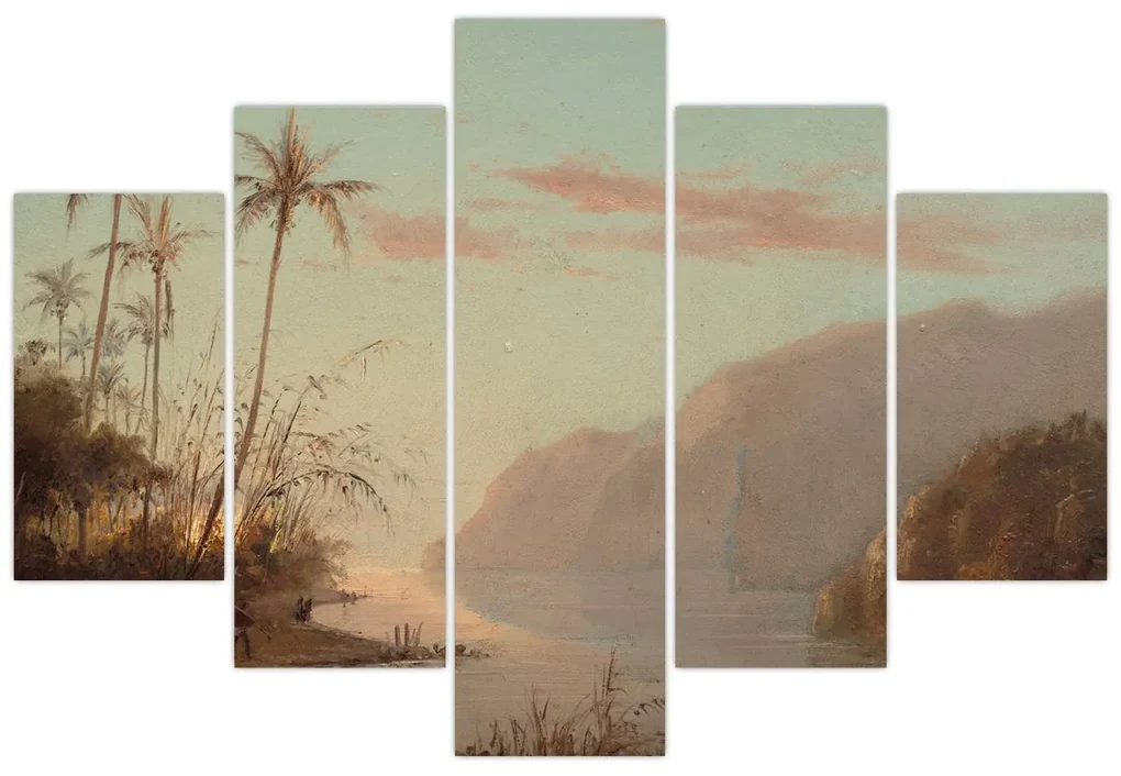 Obraz - Camille Pissarro, A creek in st. Thomas (Virgin Islands), reprodukcia (150x105 cm)