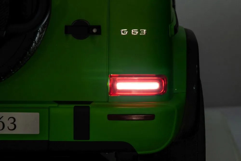LEAN CARS Elektrické autíčko Mercedes G63 XXL zelené lakované 4x4