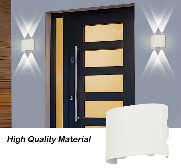 Brilagi - LED vonkajšie nástenné svietidlo FLAREBOX LED/4W/230V biele IP65