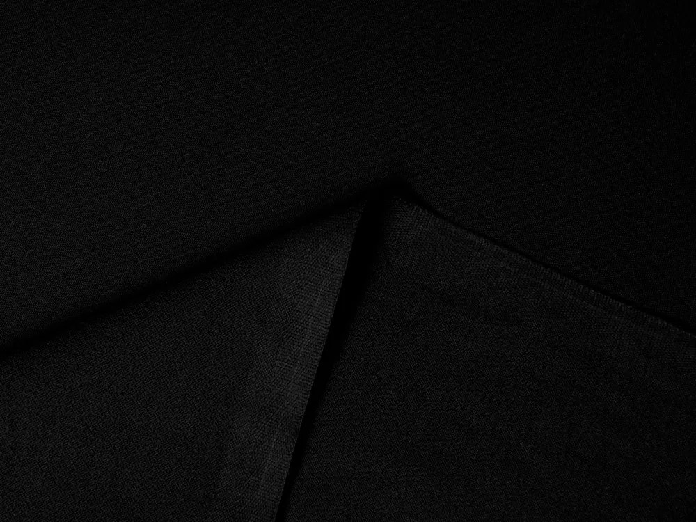 Biante Bavlnené jednofarebné posteľné obliečky Moni MO-022 Čierne Jednolôžko 140x200 a 70x90 cm