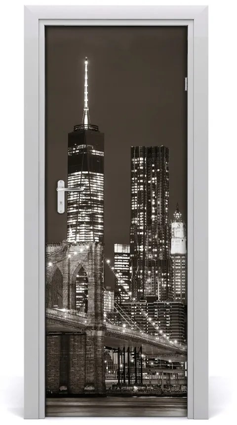 Fototapeta samolepiace dvere Manhattan New York 85x205 cm