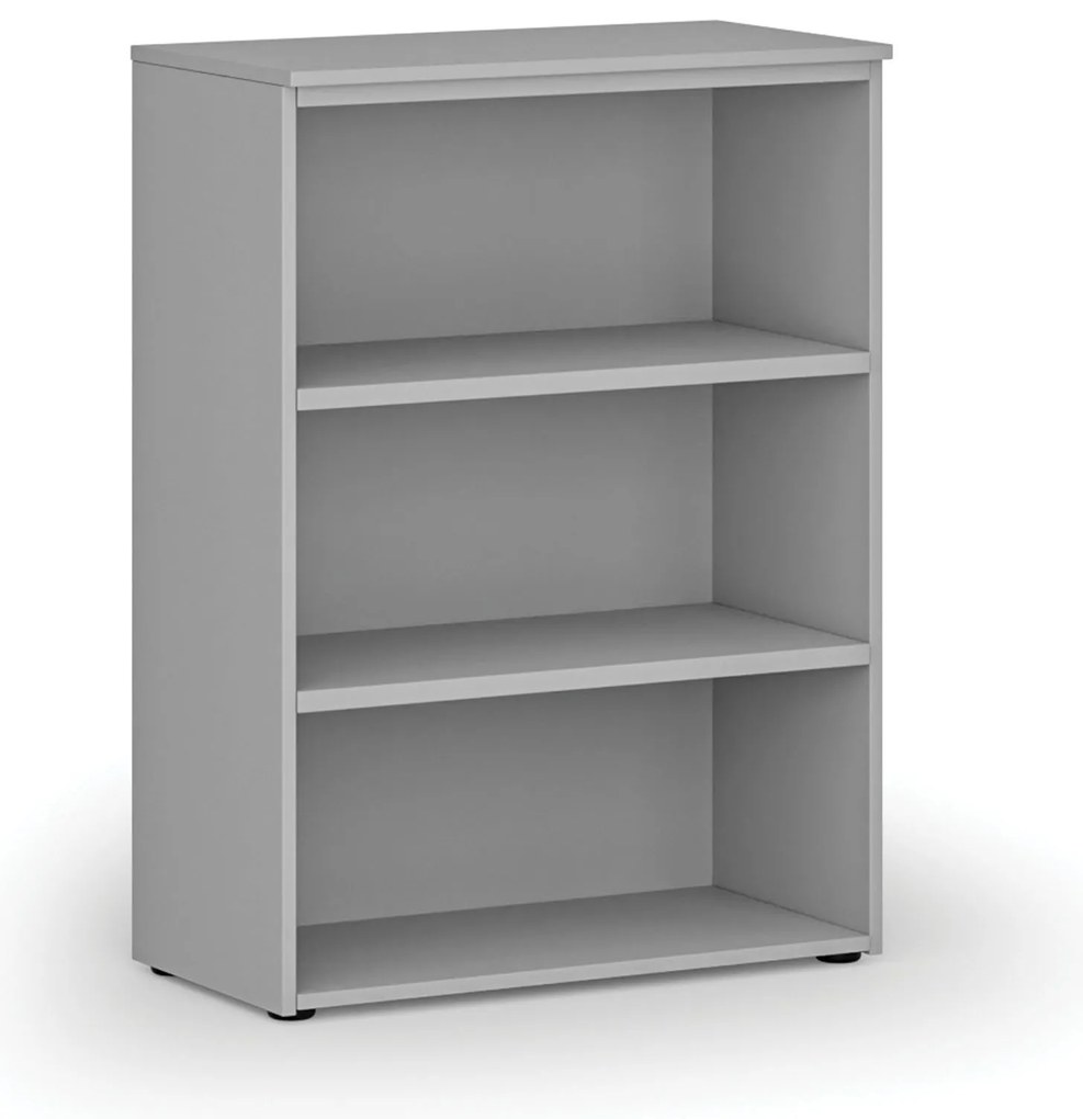 Kancelársky regál PRIMO GRAY, 800 x 420 x 1087 mm, sivá
