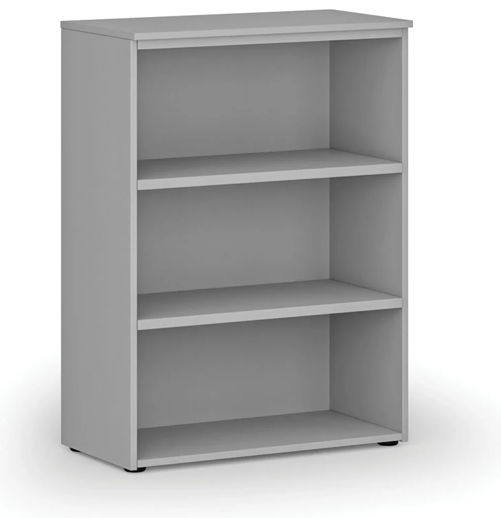 Kancelársky regál PRIMO GRAY, 800 x 420 x 1087 mm, sivá