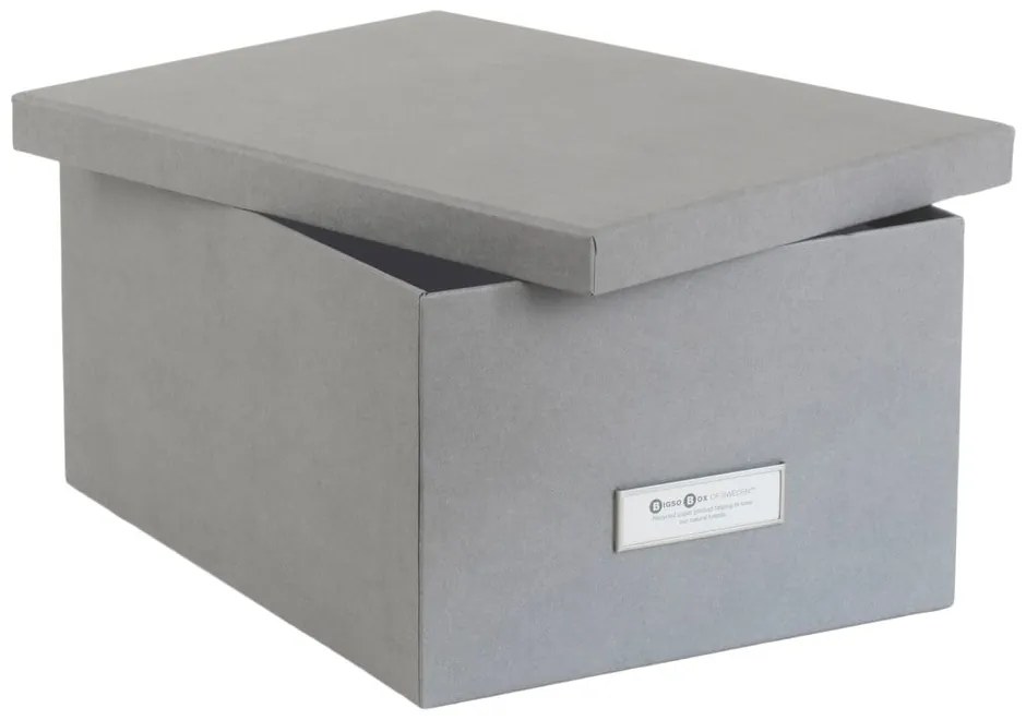 Súprava 3 sivých úložných škatúľ Bigso Box of Sweden Inge