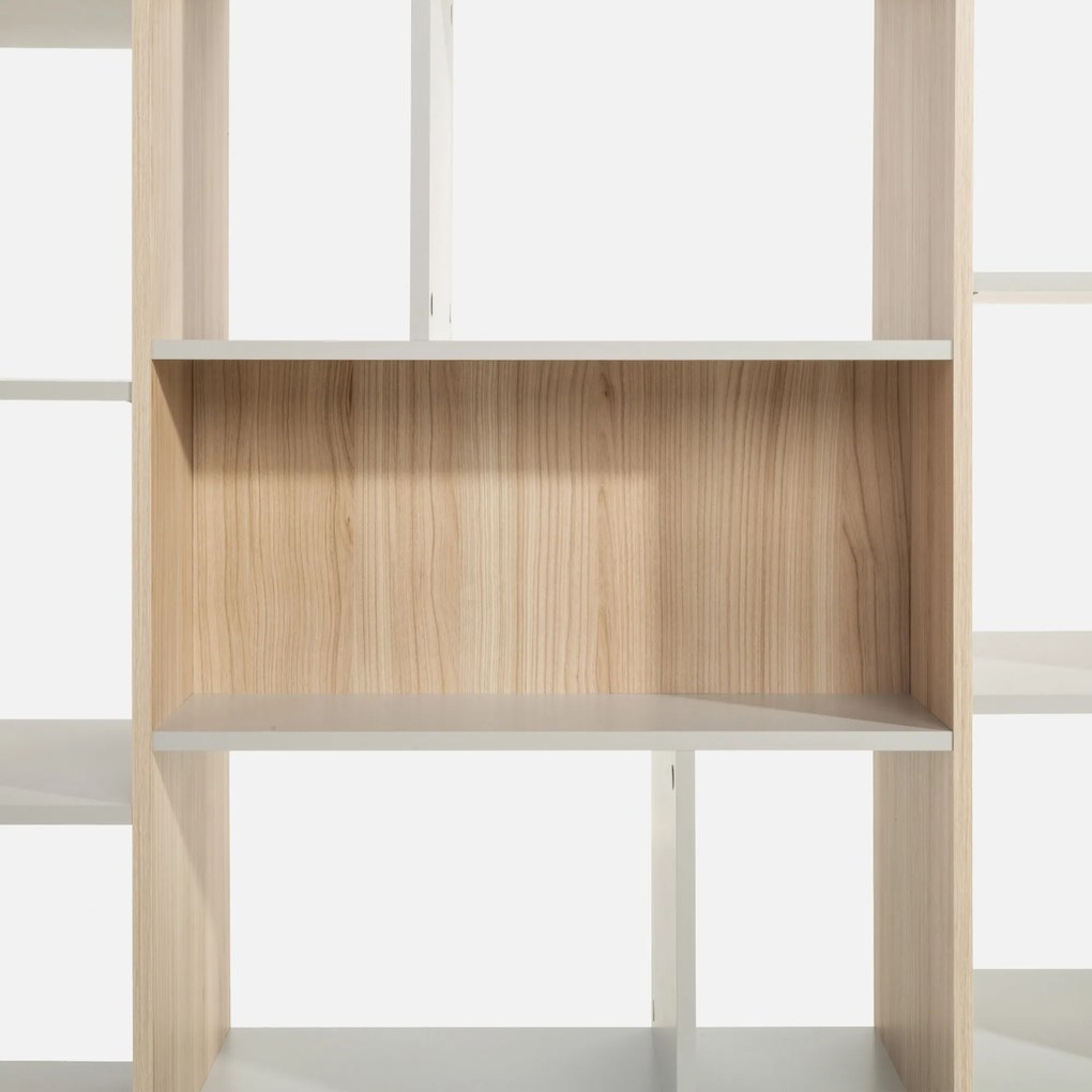 Regál Ryga 07 120 cm dub Riva/šedý