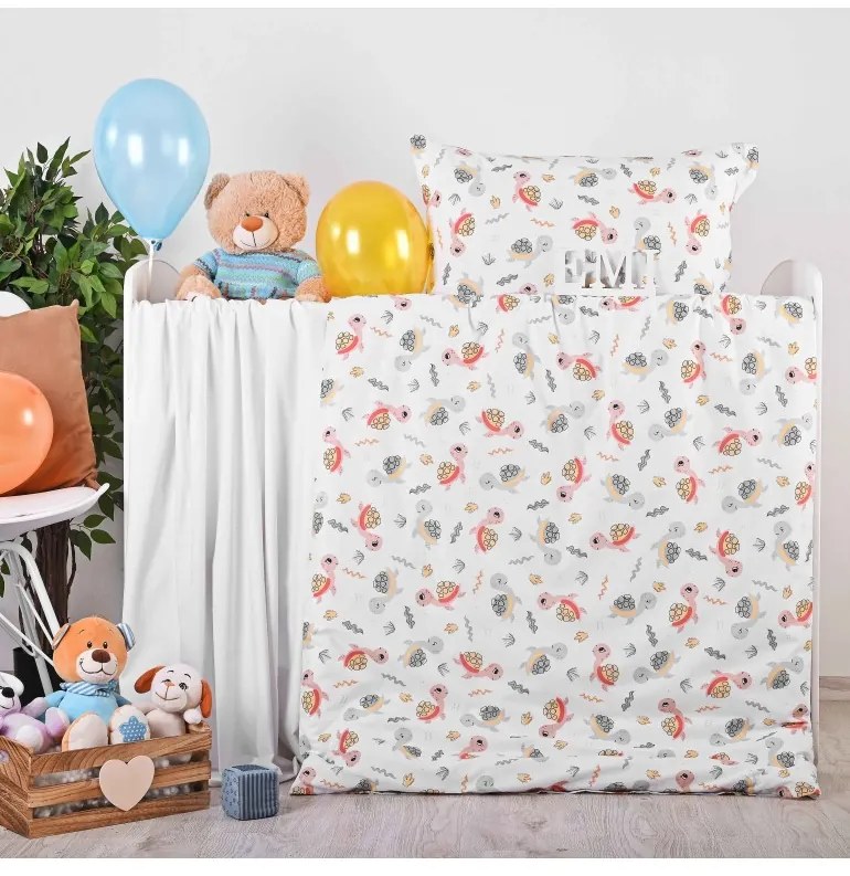 Obliečky detské bavlnené Korytnačky EMI, Detský set 90x130 + 45x65