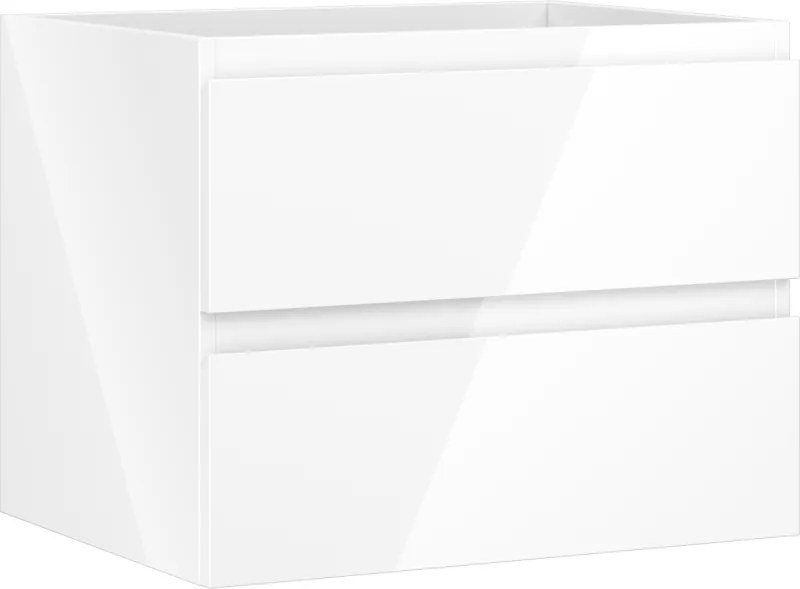 Mexen Orio kúpeľňová skrinka pod umývadlo 60 cm, 2 zásuvky, biely lesk - 91A10-06047-2-BFF00