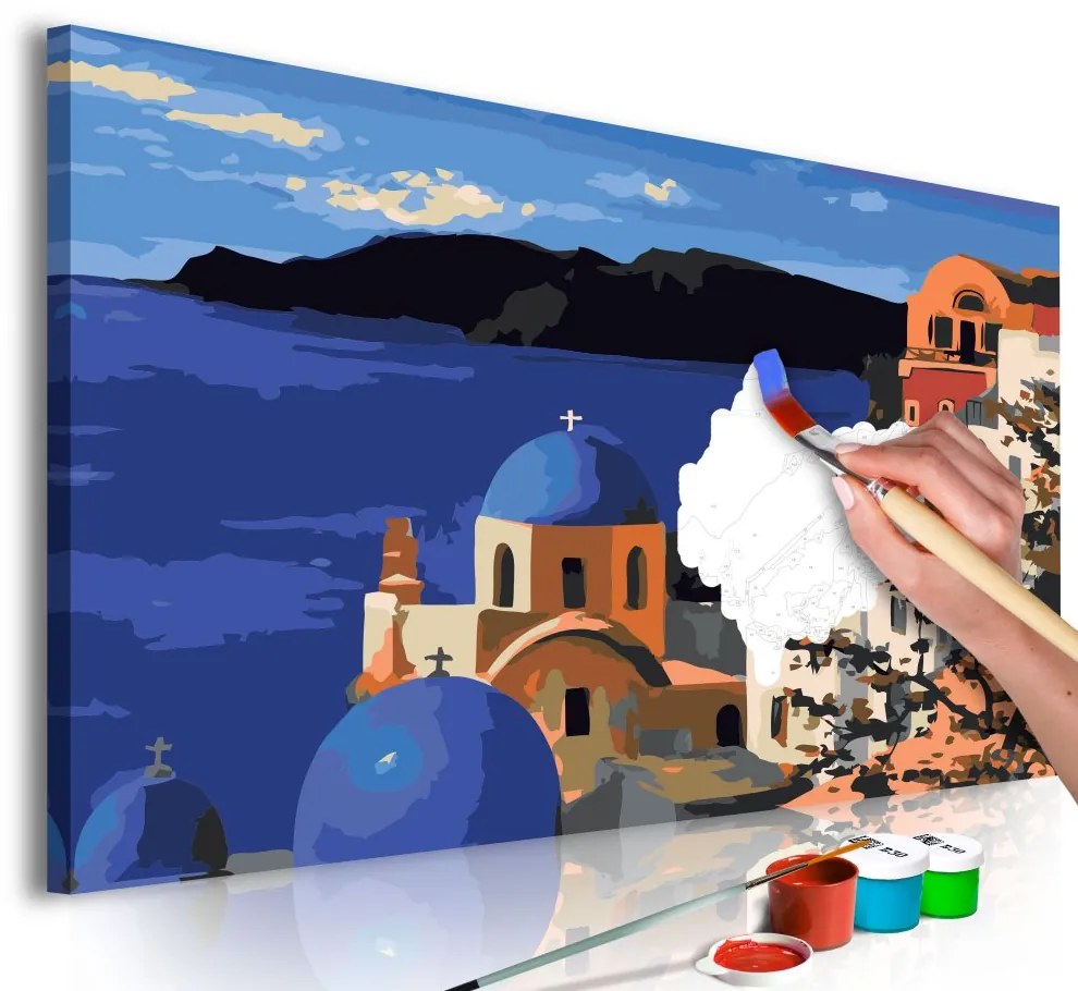 Maľovanie podľa čísiel - Santorini 60x40