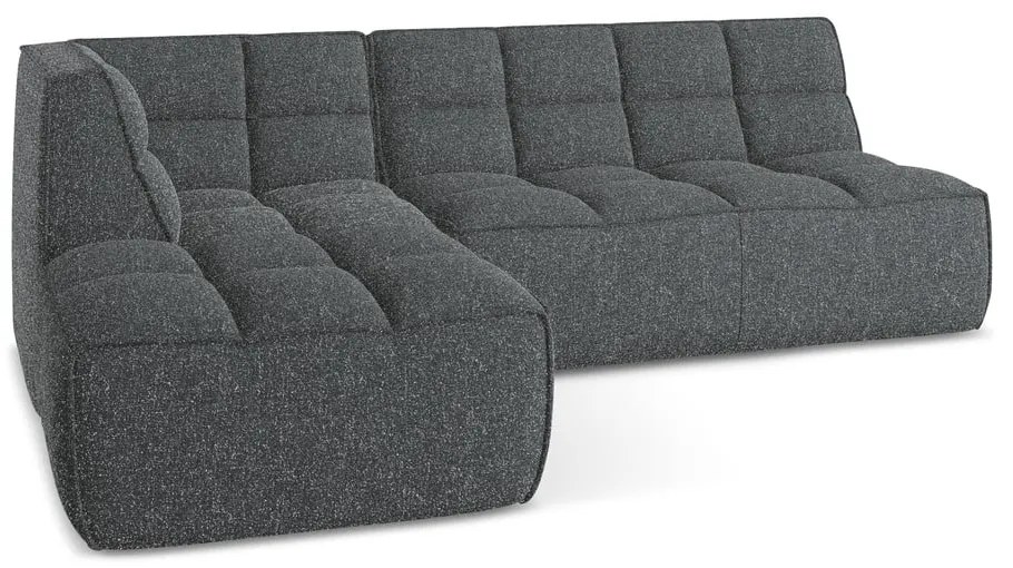 Tmavosivá modulárna rohová pohovka (variabilná) Kalai – Makamii