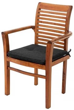 Podsedák na záhradnú stoličku BELLA čierny ekolen