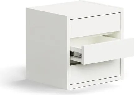 Zásuvková jednotka QBUS, 3 zásuvky, biela