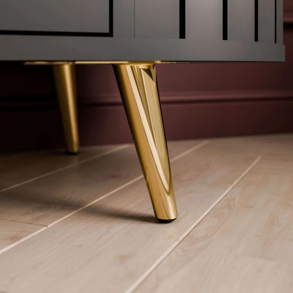 TV STOLÍK LANDRY 3 ČIERNY 180 cm