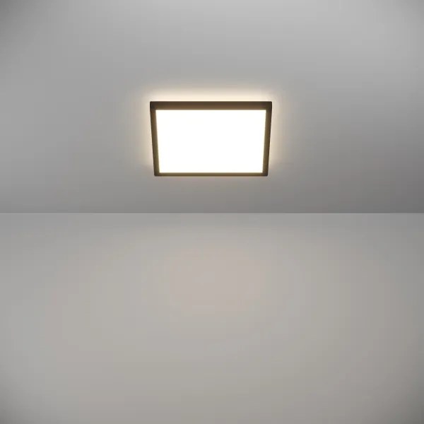 Eglo 901442-LED Kúpeľňové stropné svietidlo ROVITO 13,4W/230V 29x29cm IP44 čierna