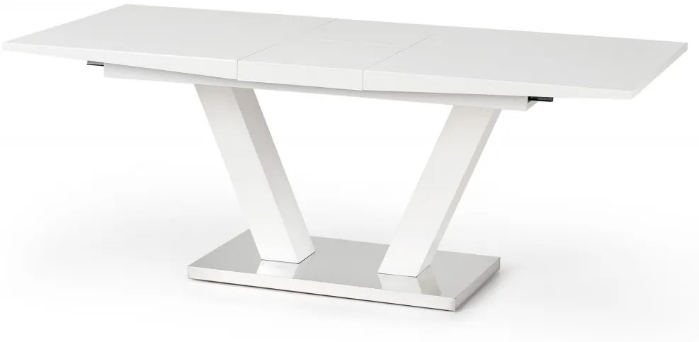 Jedálenský rozkladací stôl Visa 160/200 cm biely