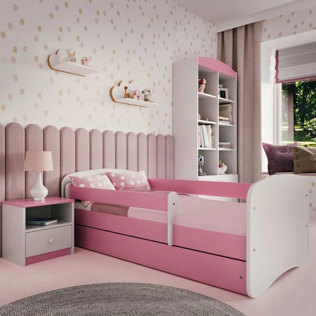 Detský nočný stolík Babydreams 40 cm ružový
