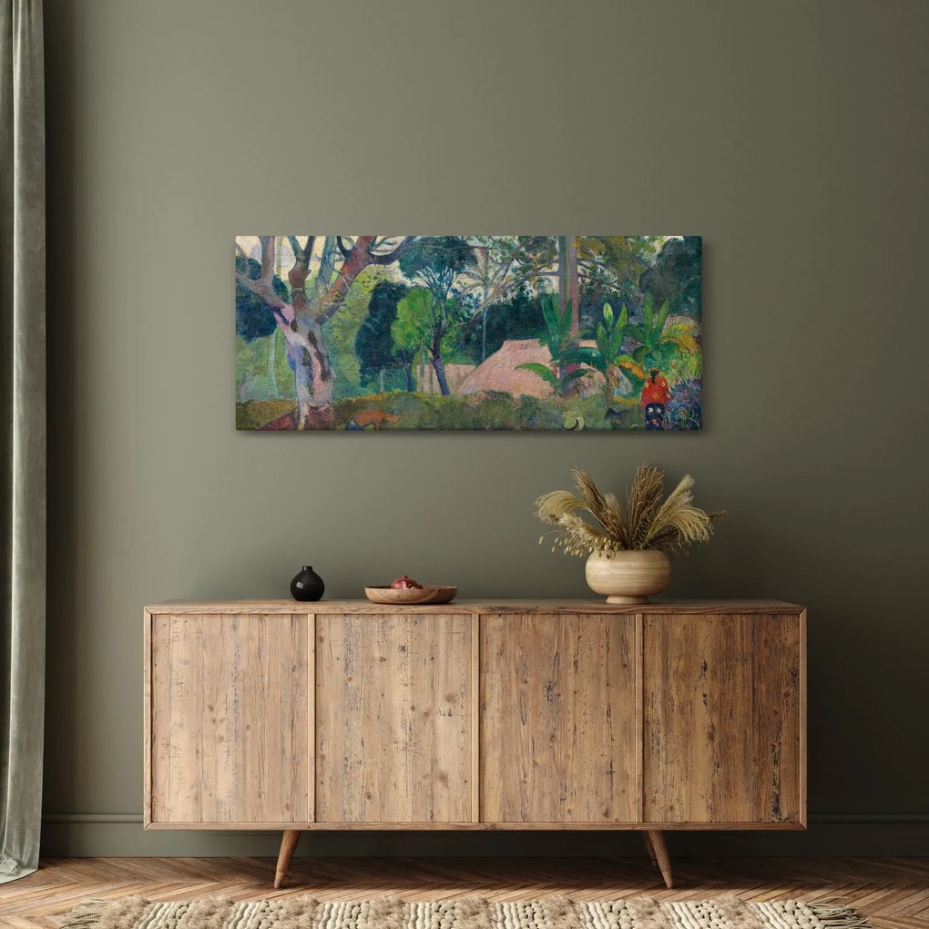 Obraz - Paul Gauguin, Te raau rahi (The Big Tree), reprodukcia (120x50 cm)