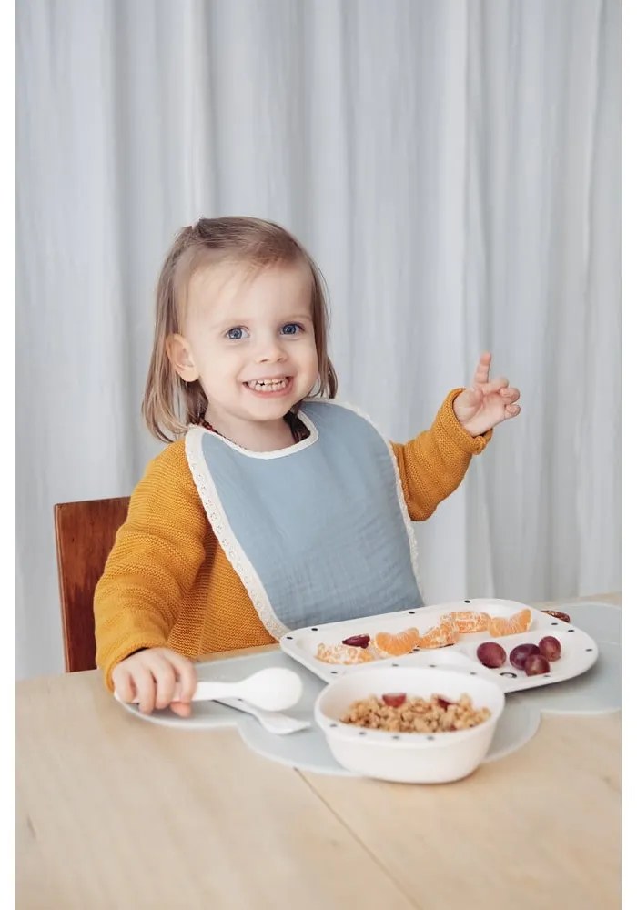 Sivý mušelínový podbradník Kindsgut Paris