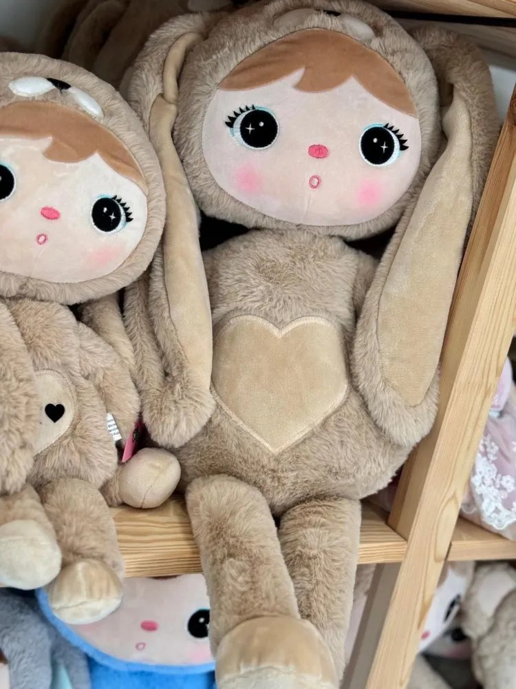 Mojkáčik - Bábika zajačik hnedá XL 70 cm