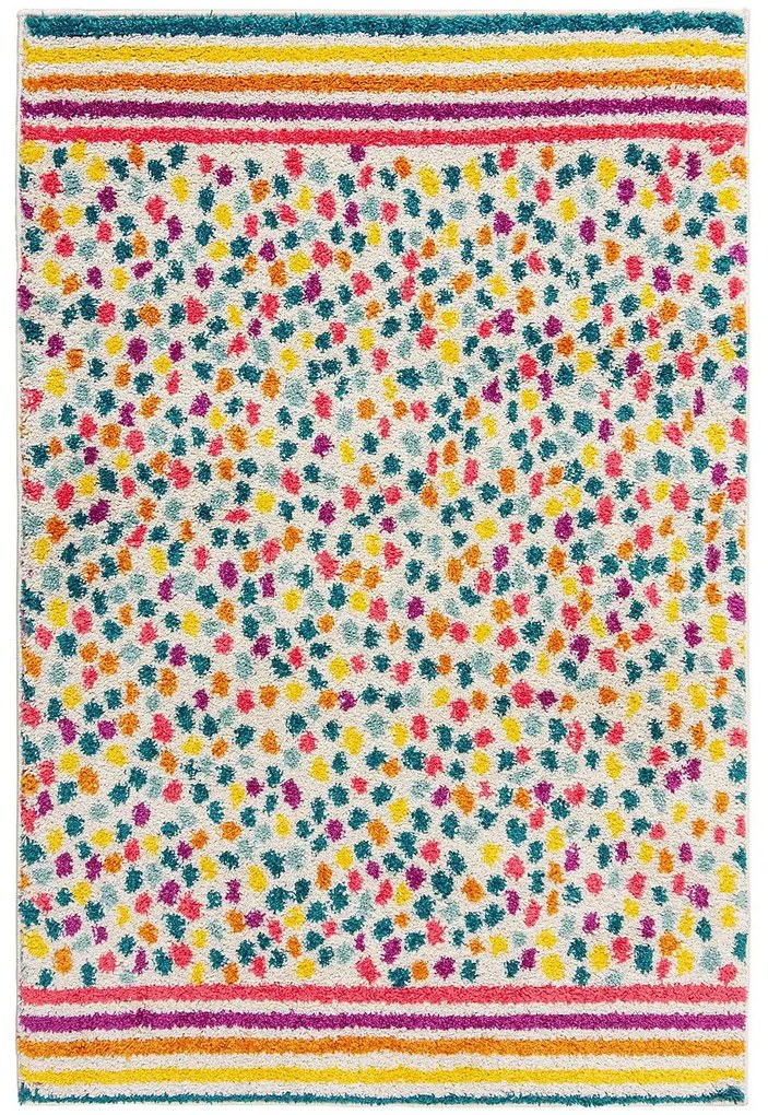 Flair Rugs, Kusový koberec Menara Rainbow Spot Multi, 100x150, viacfarebná, detská izba