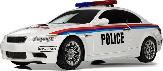 LEAN Toys Policajné auto na diaľkové ovládanie 1:18