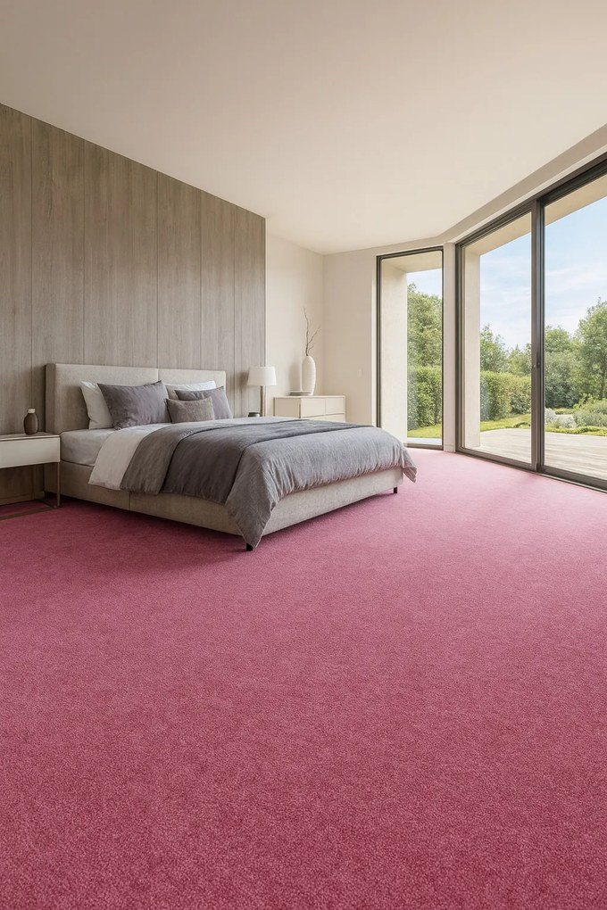 Vopi, Koberec metráž Eton ružový 11 - neúčtujeme odrezky z role, na mieru, šíře 1,33m,1m,2m,3m,4m,na mieru, neúčtujeme odrezky, ružová, filc, detská izba