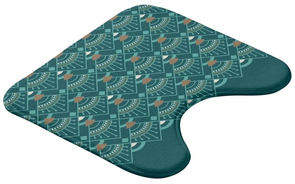 WC kúpeľňová predložka v petrolejovej farbe 45x45 cm Imperia – douceur d'intérieur