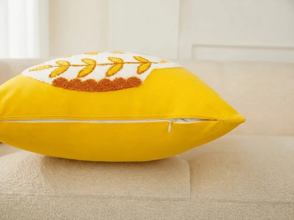 Obliečka na vankúš VAZONIE 45x45 cm, žltý