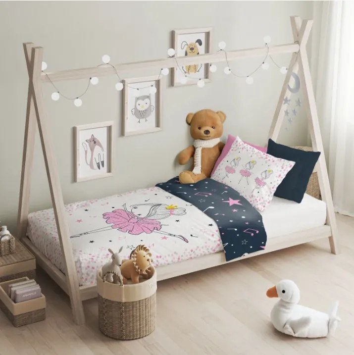 Obliečky do postieľky Princezná Balerína 100/135, 40/60