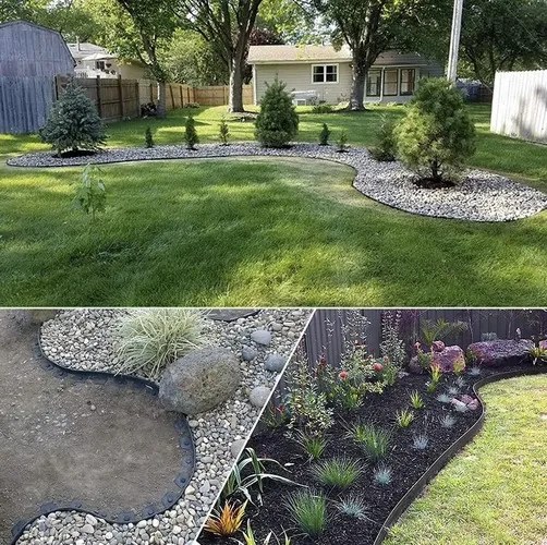Gardlov Záhradný okraj 6cm x 10m s 20 kolíkmi - čierny