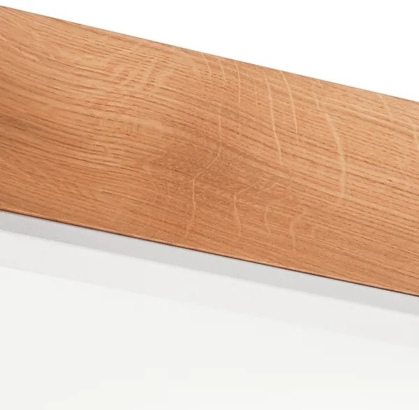 Stropné svietidlo OAK SQUARE 4xE27/15W/230V 48x48 cm dub/biela