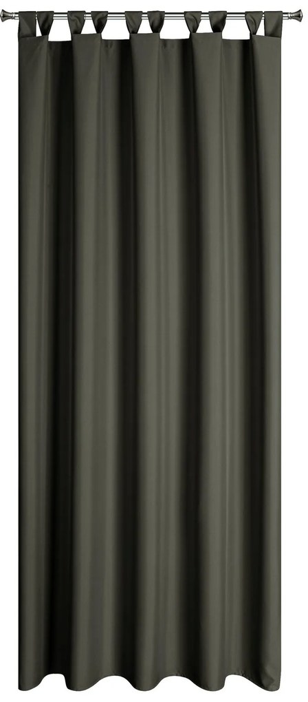 ZÁHRADNÝ VODEODOLNÝ ZÁVES NA PÚTKACH GARDEN 155X220 CM GRAFITOVÁ