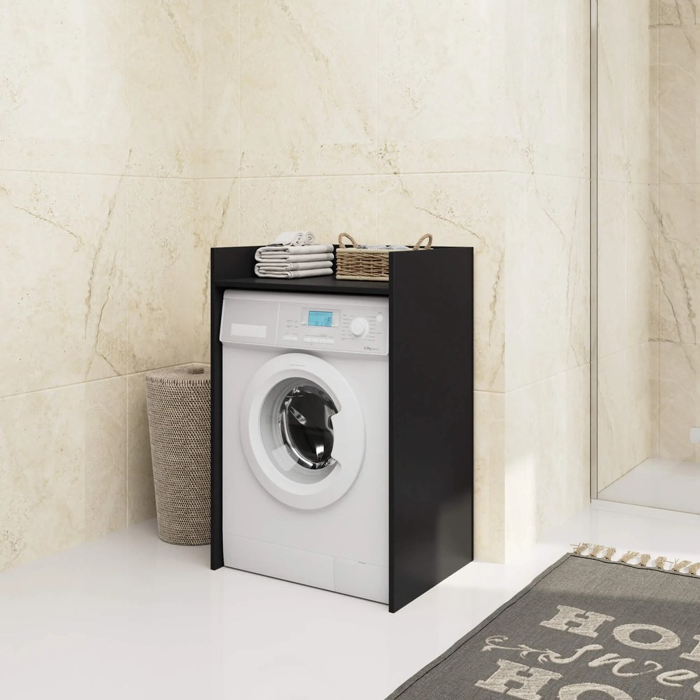 Kúpeľňová skrinka nad práčku FIN II čierna