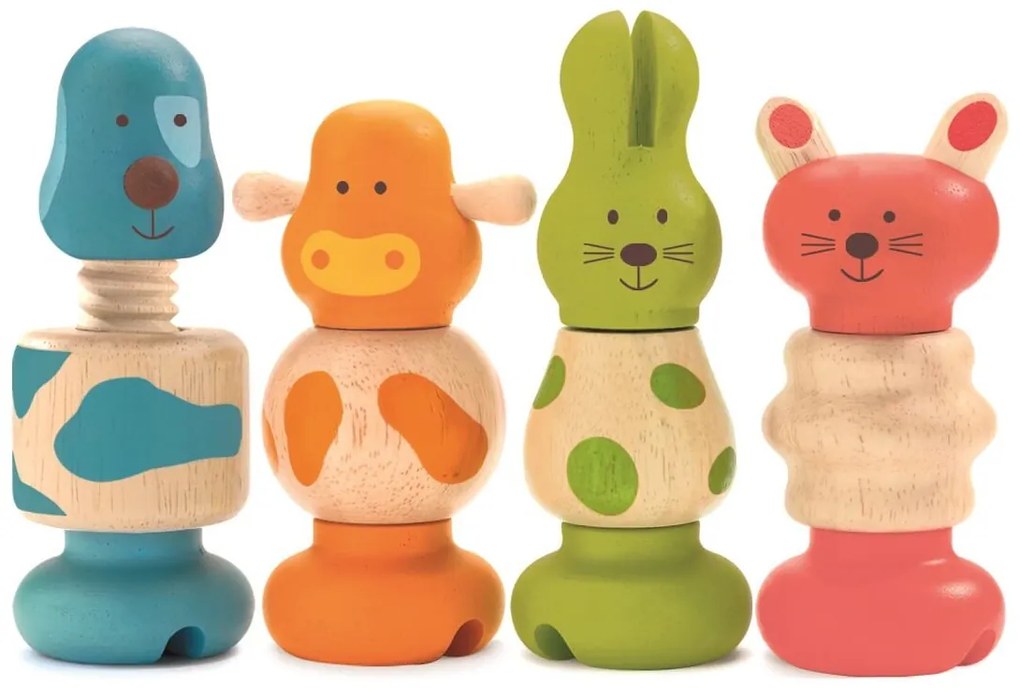 Drevené skrutkovanie – zvieratká