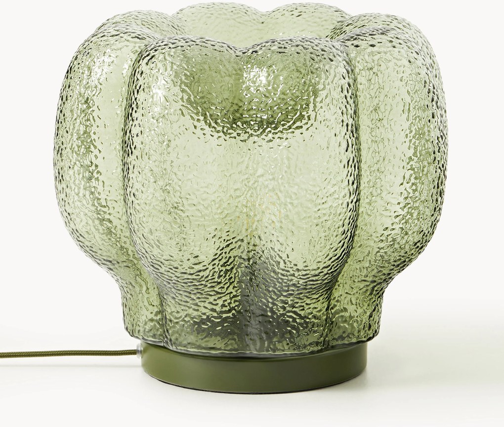 Malá stolová lampa zo skla Umali