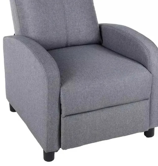 LuxuryForm DESIGN Televízne kreslo RUFO s polohovaním - šedé
