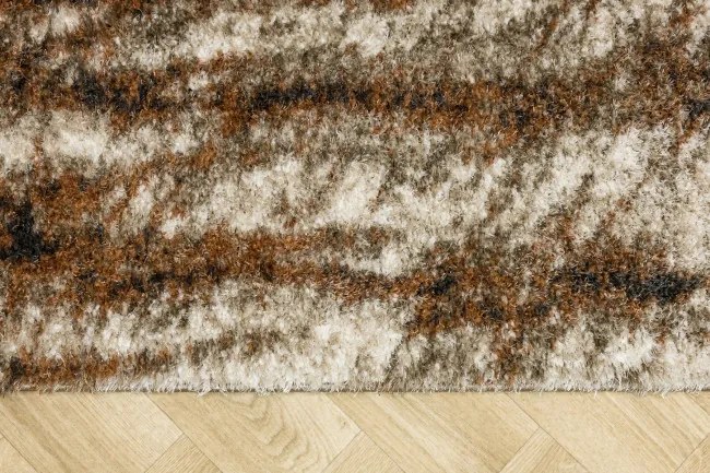 Koberec SHAGGY PUFFY Y615B antracitový / medený