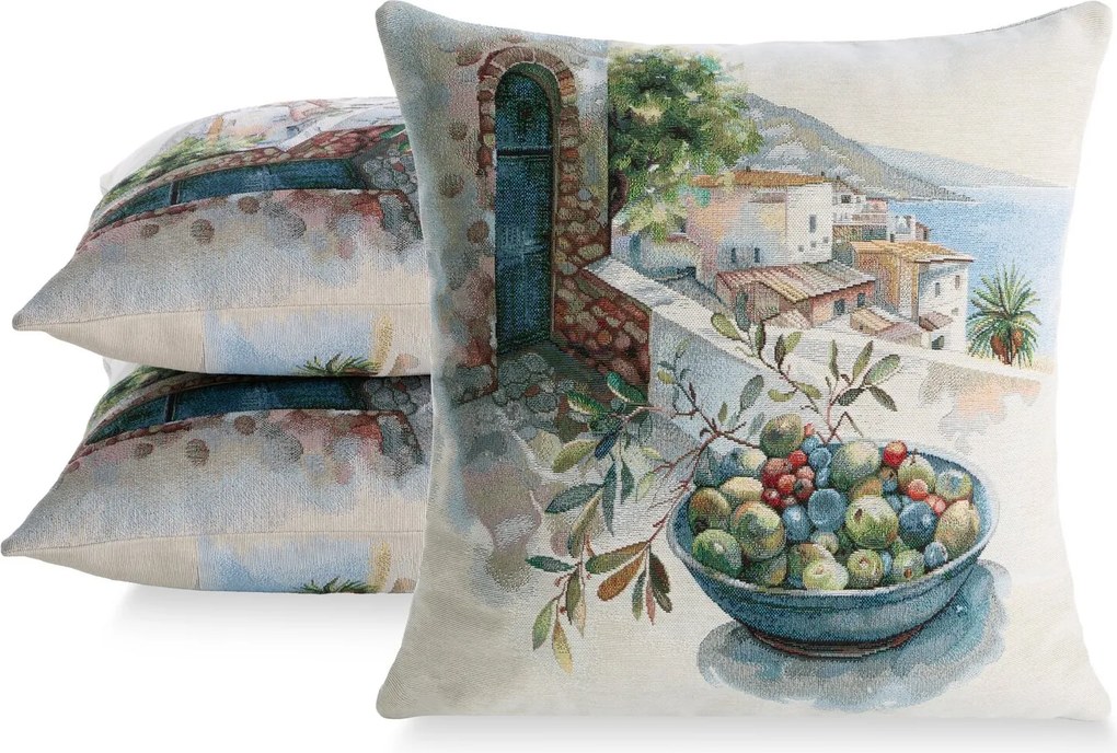 GOBELÍNOVÁ DEKORAČNÁ OBLIEČKA NA VANKÚŠ PENINSULA2 45X45 CM VZOROVANÁ
