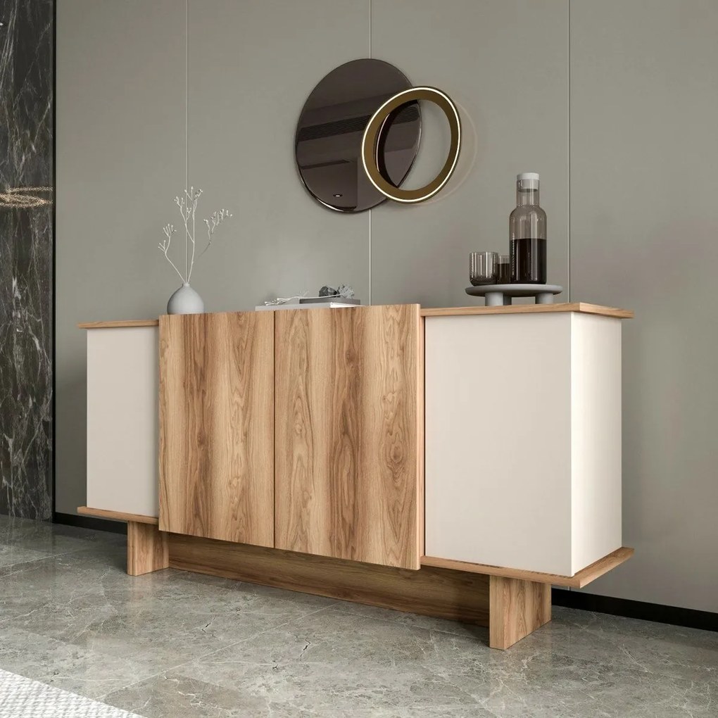 Skrinka Diana Sand and Walnut