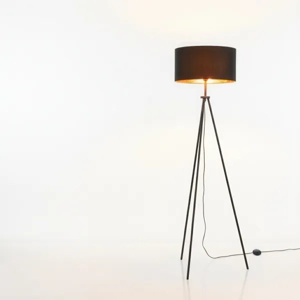 Stojacia lampa 1xE27/40W/230V čierna