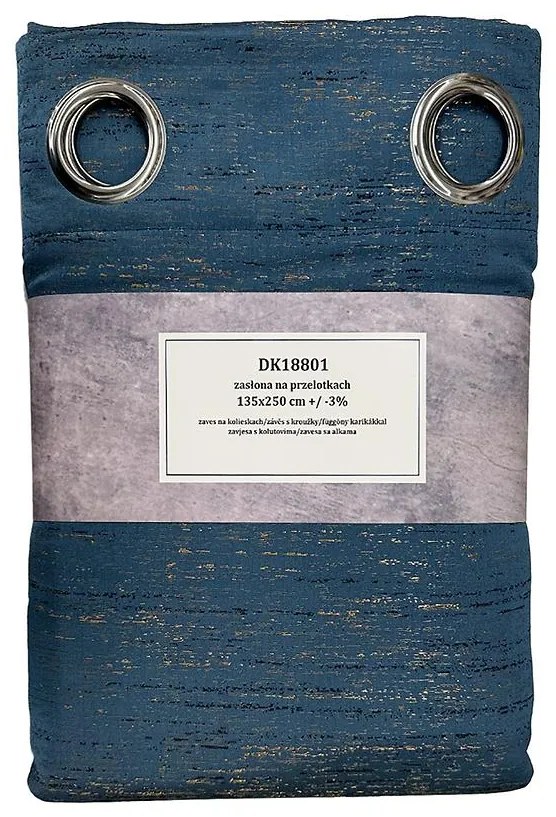 Záves na priechodkách  DK18801/10 135x250 modrá