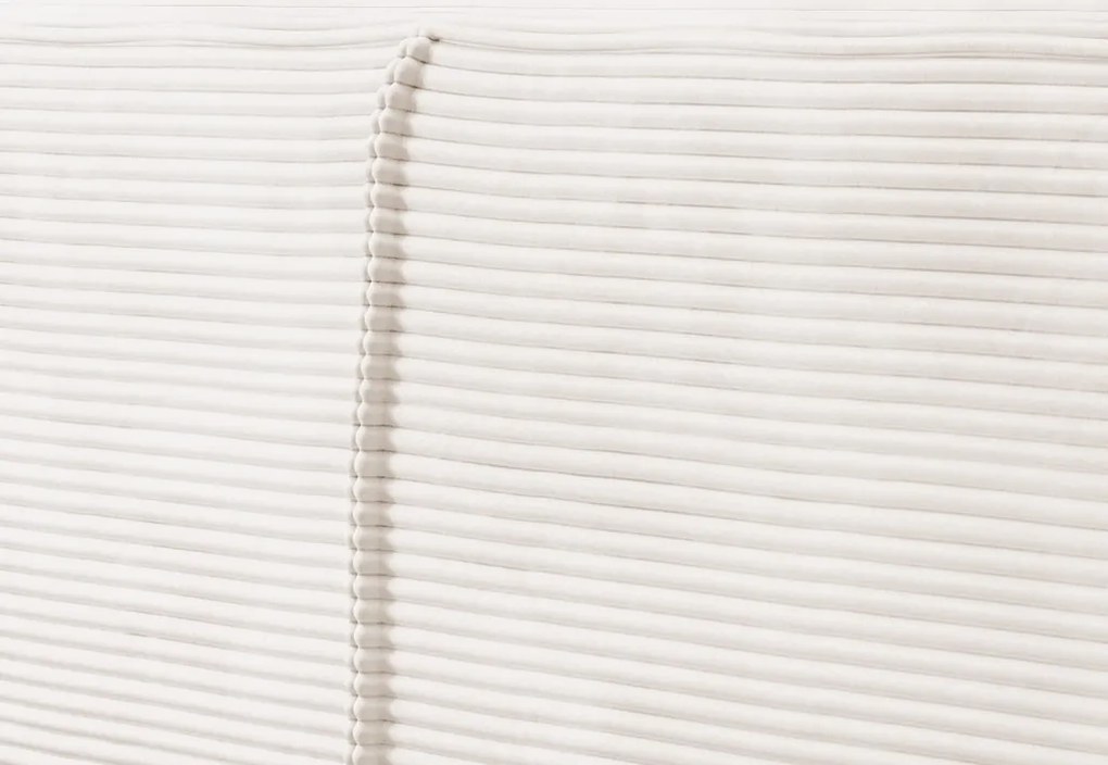 Posteľ Inez 180x200 cm, smotanovo biela štruktúrovaná látka