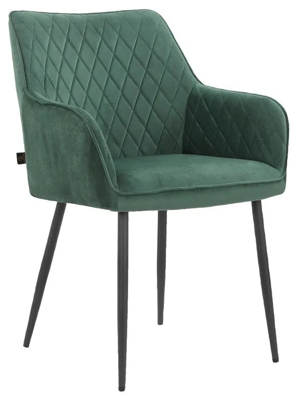 Zelené čalúnené jedálenské kreslá v súprave 2 ks Elvira – Støraa