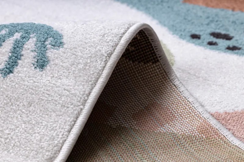 Dywany Łuszczów, Detský kusový koberec Fun Dino cream, 140x190, viacfarebná, detská izba