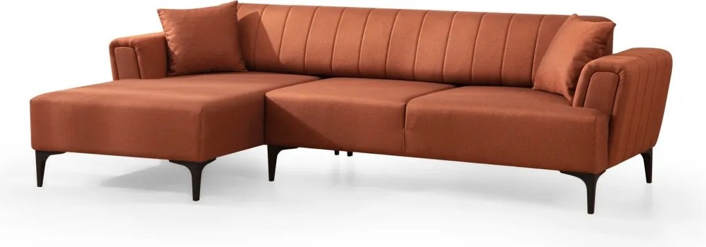 Rohová sedací souprava Hamlet 270 cm cihlová levá