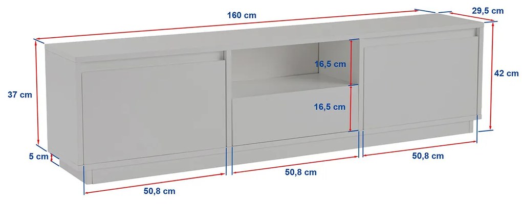 TV stolík Vanguard Fressia Marble