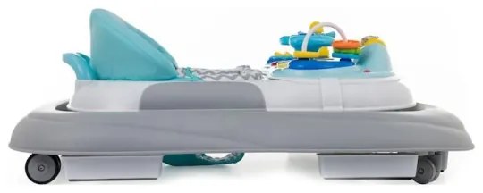 PETITE&MARS - Detské chodítko s melódiou MONTY modrá